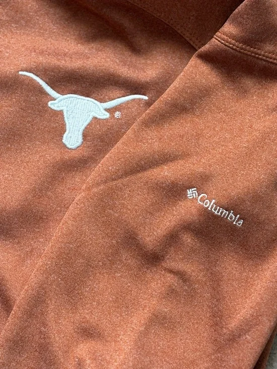 Texas Longhorns Burnt Orange Womens Medium Hooded Zip Jacket - Picture 2 of 5